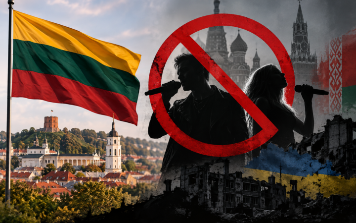 Литва готує заборону на виступи російських і білоруських артистів, які підтримують агресію проти України.